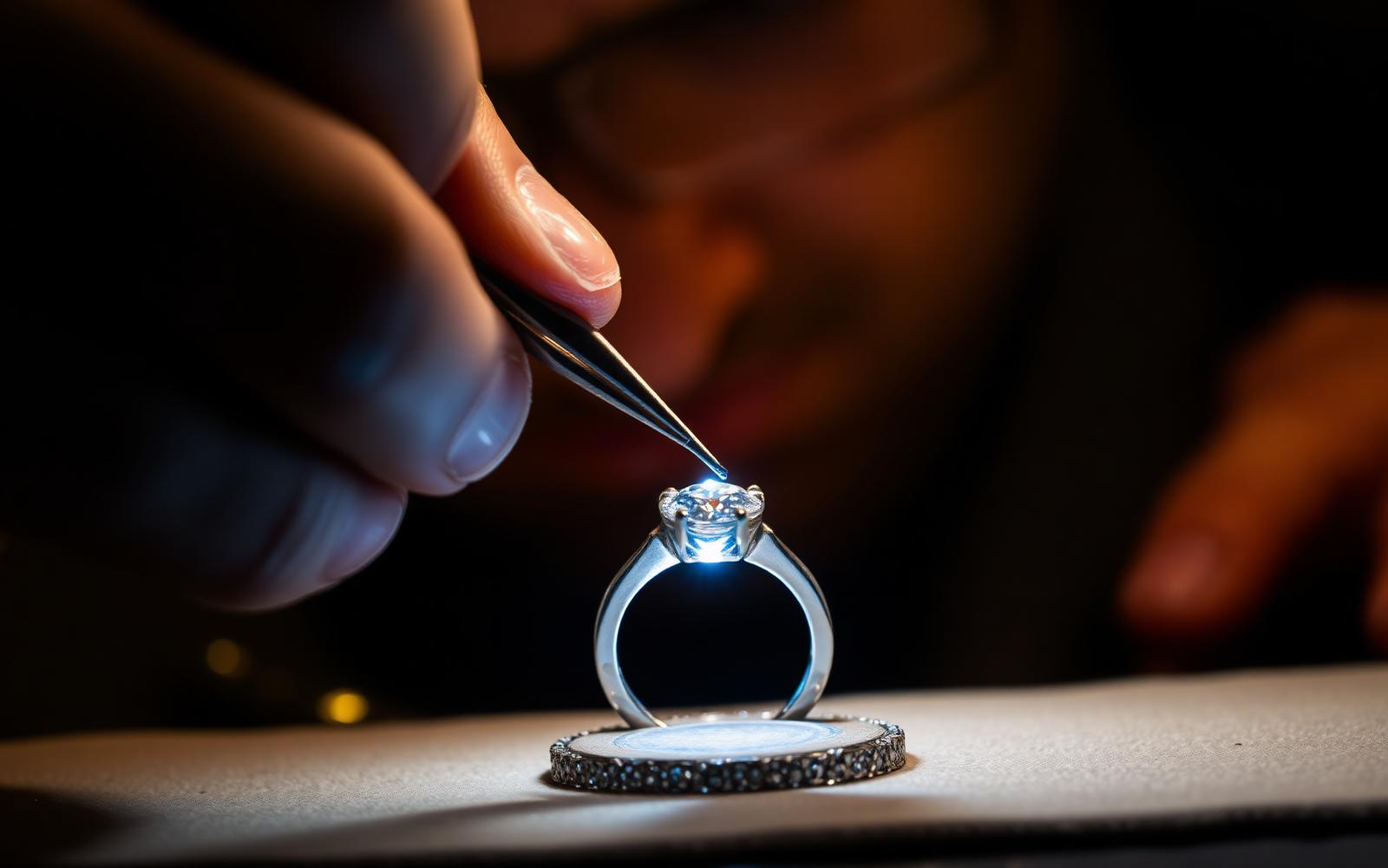 Founder of Sparkling Jewels at the atelier workbench in Mumbai, hand-finishing a piece